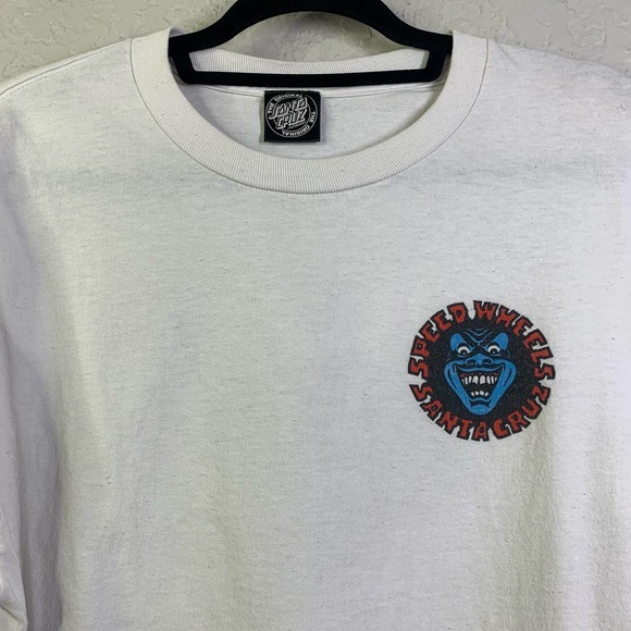 SANTA CRUZ Vintage 90's Screaming Hand Speed Wheels T-Shirt - Picture 3 of 13